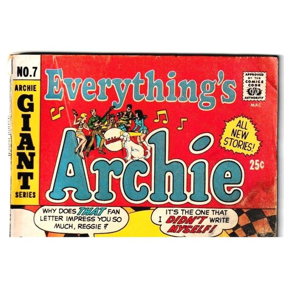 Everything’s Archie #7 Archie Giant Series All New Stories Comic Book - Picture 3 of 6
